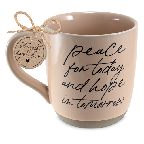 [18471L] Mug Peace For Today Peach