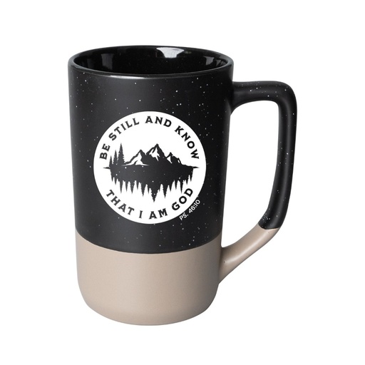 [4596] Pebble Mug Be Still Black