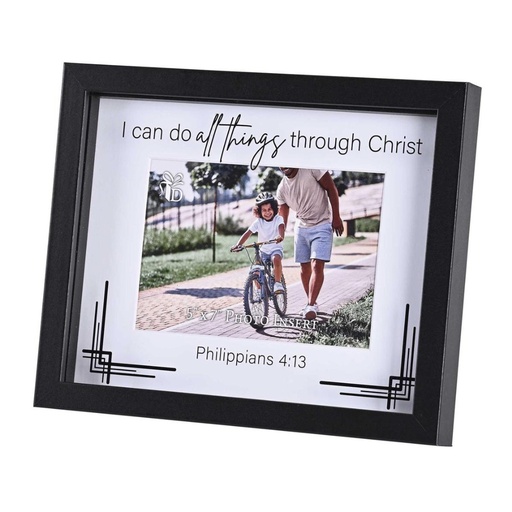 [FRMWDBL-108-94] Photo Frame I Can Do All Things Shadow Box