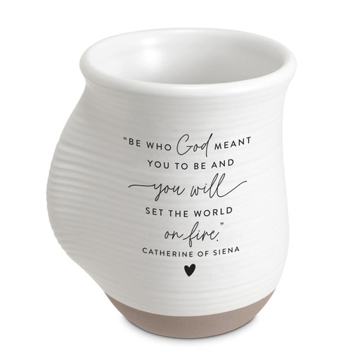[18465L] Mug Handwarmer Set The World on Fire White