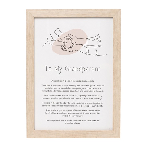 [GOW003] Plaque To My Grandparent Gift of Words