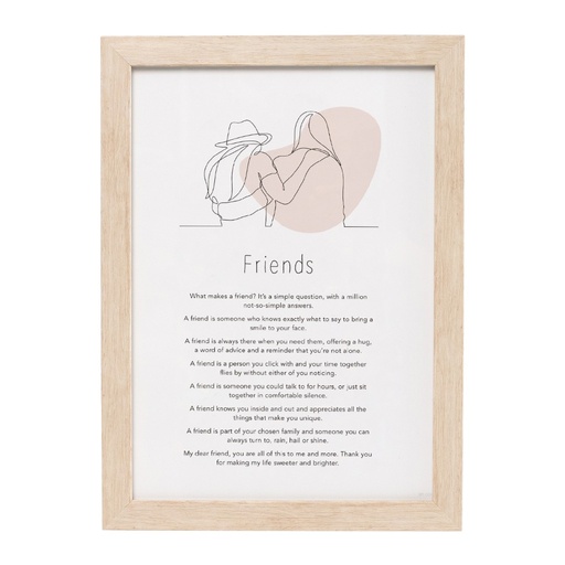 [GOW013] Plaque Friends Gift of Words