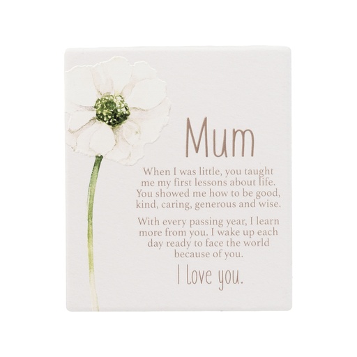 [GNH010-0141] Verse Plaque Greenhouse Mum