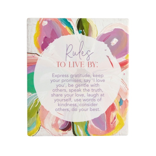 [TLH010L] Verse Plaque Talulah Rules Ceramic