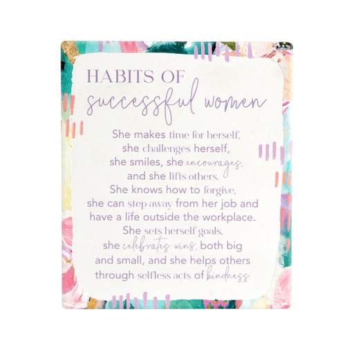 [TLH010J] Verse Plaque Talulah Successful Women Ceramic