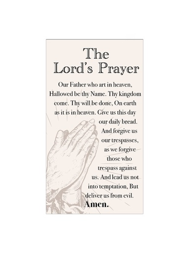 [HC7125] Holy Card: Lord's Prayer