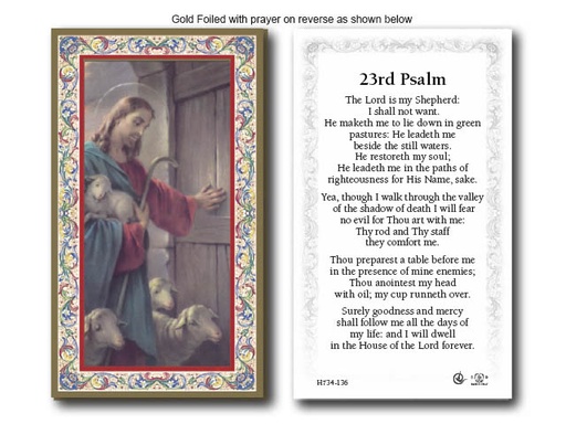 [HC734136] Holy Card: 23rd Psalm