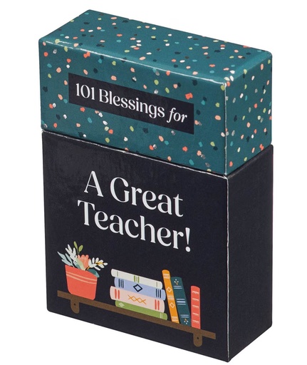 [BX166] 101 Blessings For A Great Teacher Teal Confetti 