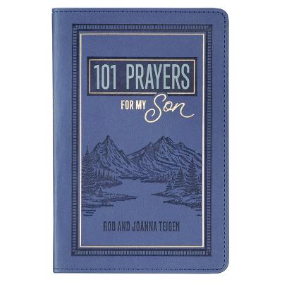 [GB287] 101 Prayers For My Son Blue Faux Leather