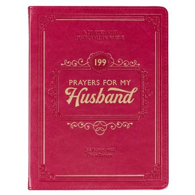 [GB283] 199 Prayers For My Husband Red Faux Leather 