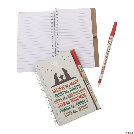 [14469941] Believe Like Mary Spiral Notebooks with Pen (12/24)