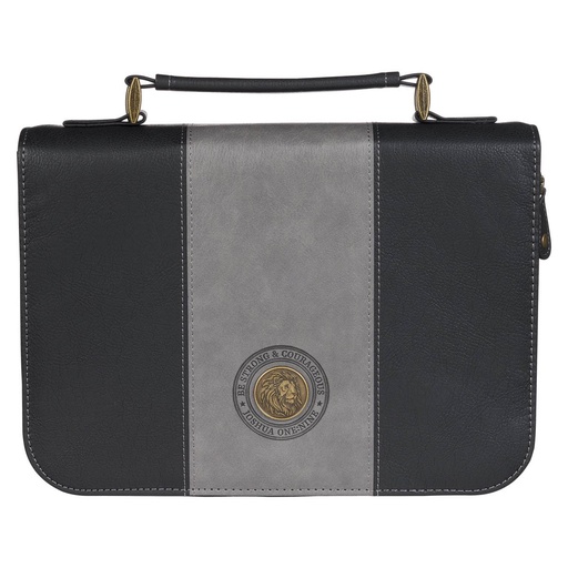 [BBM837] Bible Case Med Be Strong Grey/Black Medallion 