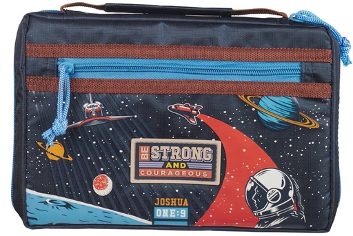 [BBM827] Bible Case Med Be Strong Space Blue Polyester