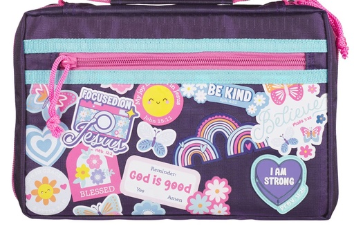[BBM826] Bible Case Med Shine For Jesus Stickers Purple 