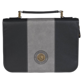 [BBXL837] Bible Case XL Be Strong Medallion Grey/Black