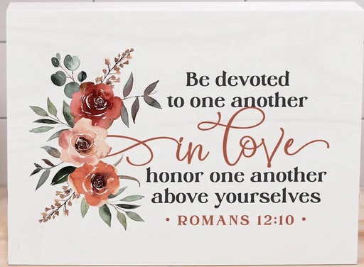 [BHB0850] Block Décor Be Devoted To One Another In Love