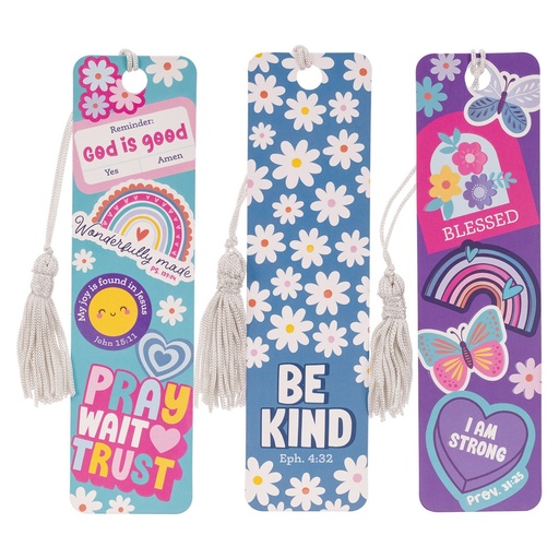 [TBS015] Bookmark Set 3pc Shine For Jesus Purple 