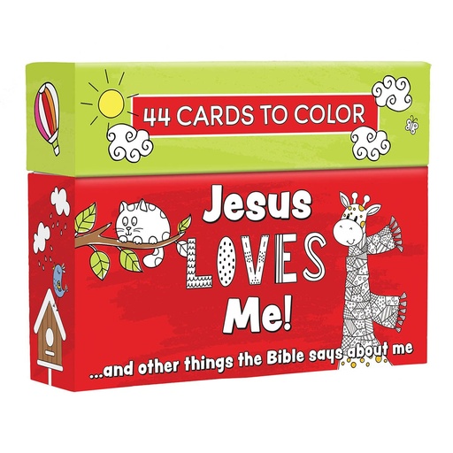 [CBX023] Boxed Colouring Cards Jesus Loves Me 