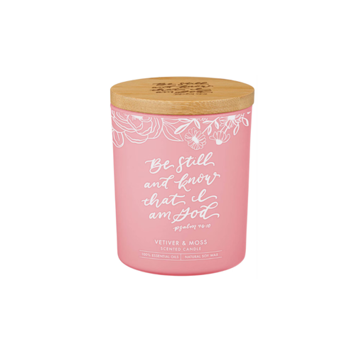 [CDL030] Candle Be Still Vetiver and Moss Glass