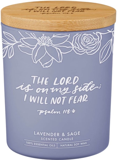 [CDL032] Candle I will Not Fear Lavender and Sage