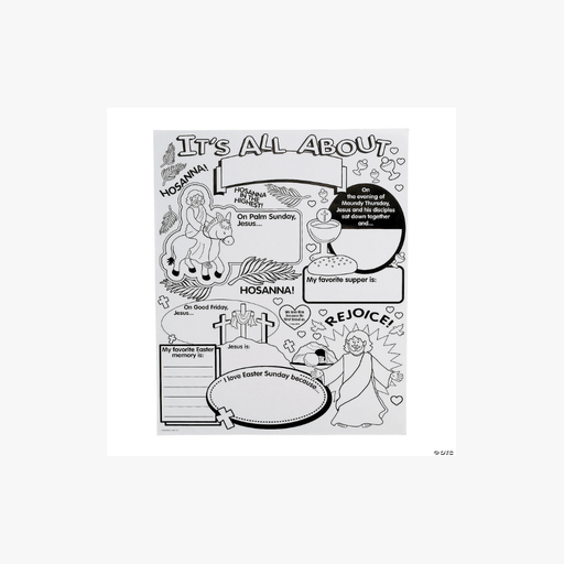 [48/9287] Colour Your Own All About Holy Week Poster Single