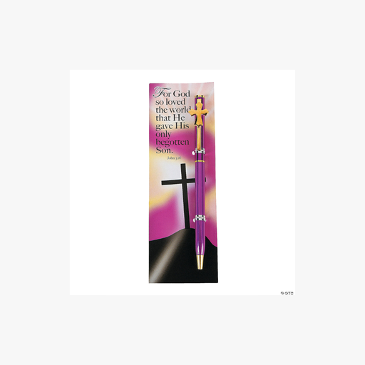 [13630678] Easter Religious Pen & Bookmark Set