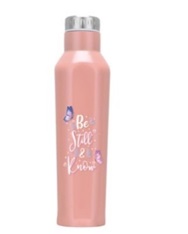 [GEWB5482-SM] Flask Be Still & Know Pink Stainless Steel