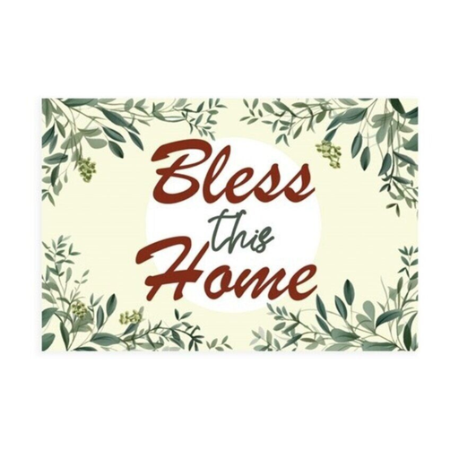 [HEFM5145-SM] Floor Mat Bless This Home