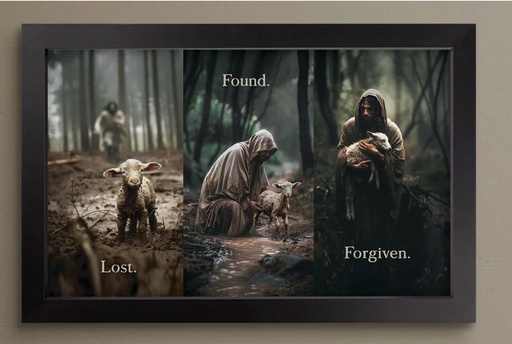 [BFW0056] Framed Art Lost Found Forgiven