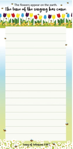 [FN10] Fridge Notepad Flowers Appear On The Earth