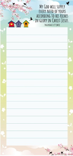 [FN4] Fridge Notepad My God Will Supply