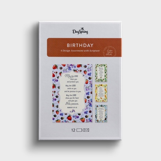 [U1611] GC: Boxed Birthday Floral Border