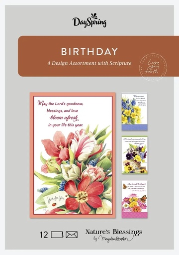 [U3101] GC: Boxed Birthday Marjolein Bastin Floral