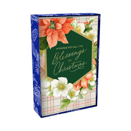 [U4241] GC: Christmas Box Marjolein Bastin Floral (Dark Blue (08/25)