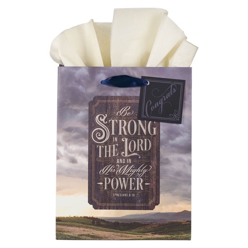 [GBA461] Gift Bag Medium Be Strong In The Lord Eph 6:10