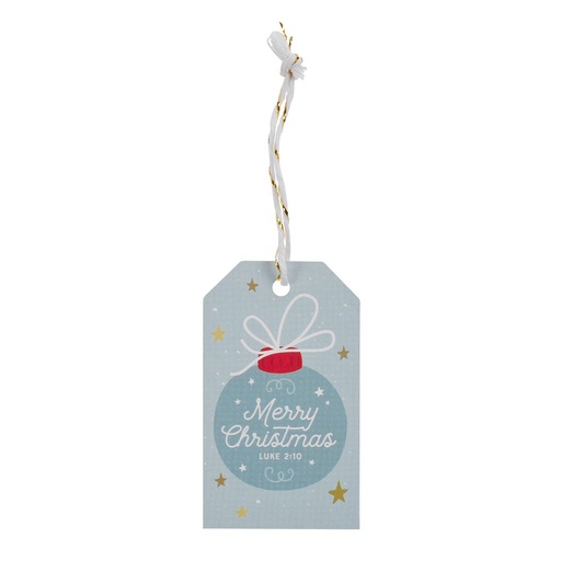 [TAG007] Gift Tag Set 16pc Christmas Pastel 