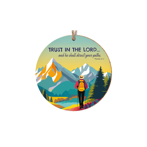 [CD68] Hanging Decoration Trust In The Lord Hiking