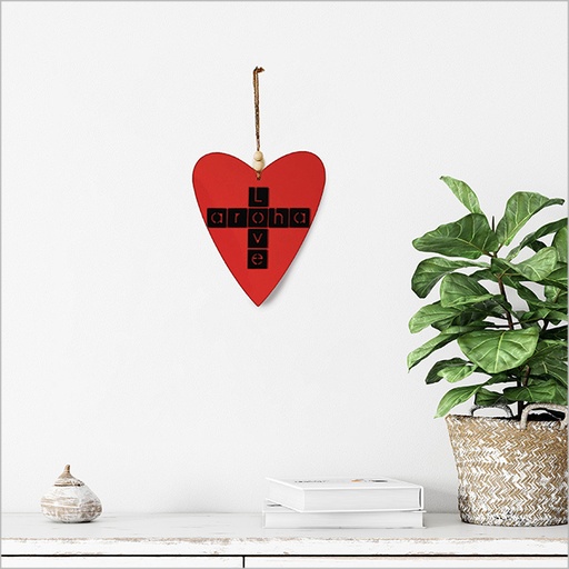 [ACH9B] Heart Set Aroha Love Black