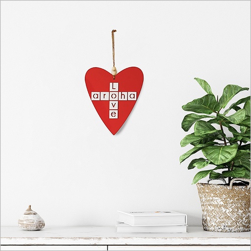 [ACH9W] Heart Set Aroha Love White