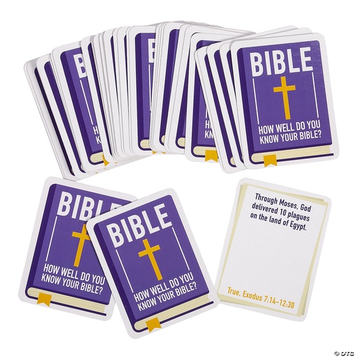 [14097176] How Well Do You Know Your Bible? Cards 37Pk (12/24)