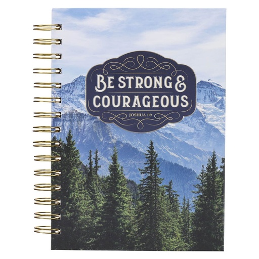 [JLW239] Journal Be Strong Mountain Vista Wirebound