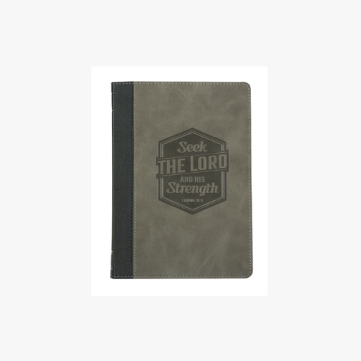 [JL809] Journal Classic Seek The Lord Black & Grey