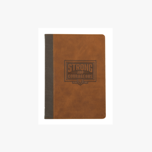 [JL807] Journal Classic Strong & Courageous Brown & Tan