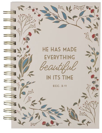 [JLW238] Journal Everything Beautiful Cream Wirebound 