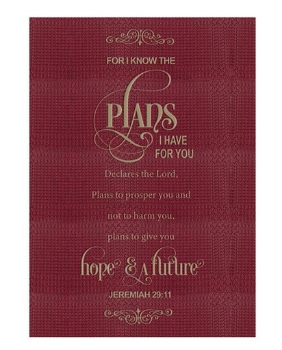 [SEJL56117-SM] Journal For I Know The Plans Twotone Burgundy