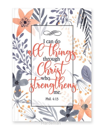[SEJH56260-SM] Journal I Can Do All Things Floral Hardcover (08/24