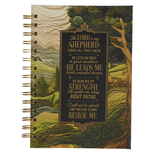 [JLW207] Journal Lord Is My Shepherd Wirebound 