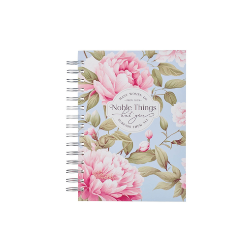 [JLW231] Journal Noble Things Pink Peony Wirebound