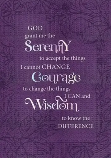 [SEJL56115-SM] Journal Serenity Prayer Twotone Luxleather