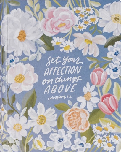 [KJV262] KJV Notetaking Things Above Blue Floral Hardcover (01/25)